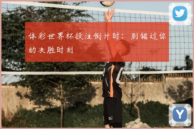 体彩世界杯投注倒计时:别错过你的决胜时刻